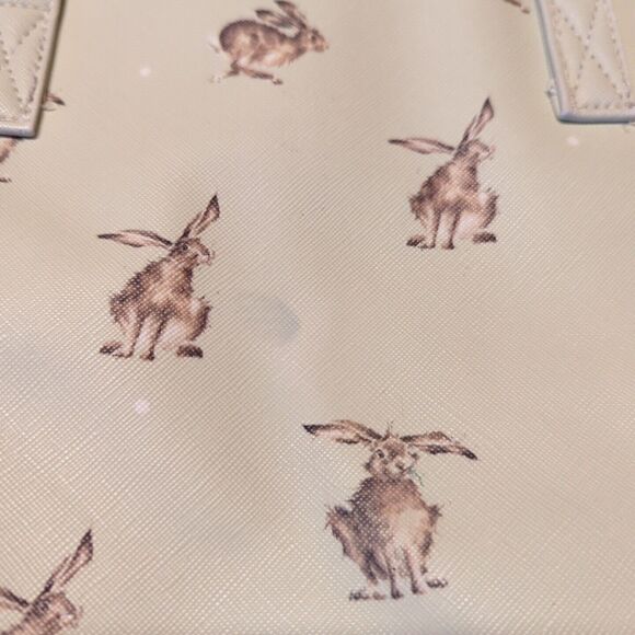 Wrendale Designs By Hannah Dale Hate Brained Tote Bag Bunny Rabbit Purse - Picture 3 of 16